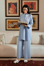 Sky Blue Linen Co-Ord Set