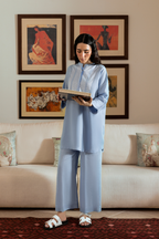 Sky Blue Linen Co-Ord Set