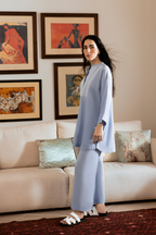 Sky Blue Linen Co-Ord Set