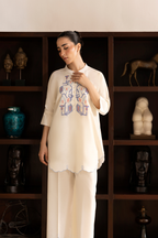 White Linen Co-Ord Set