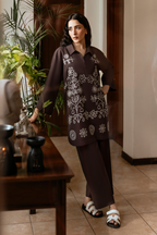 Chocolate Brown Linen Co-Ord Set