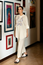 White Linen Co-Ord Set