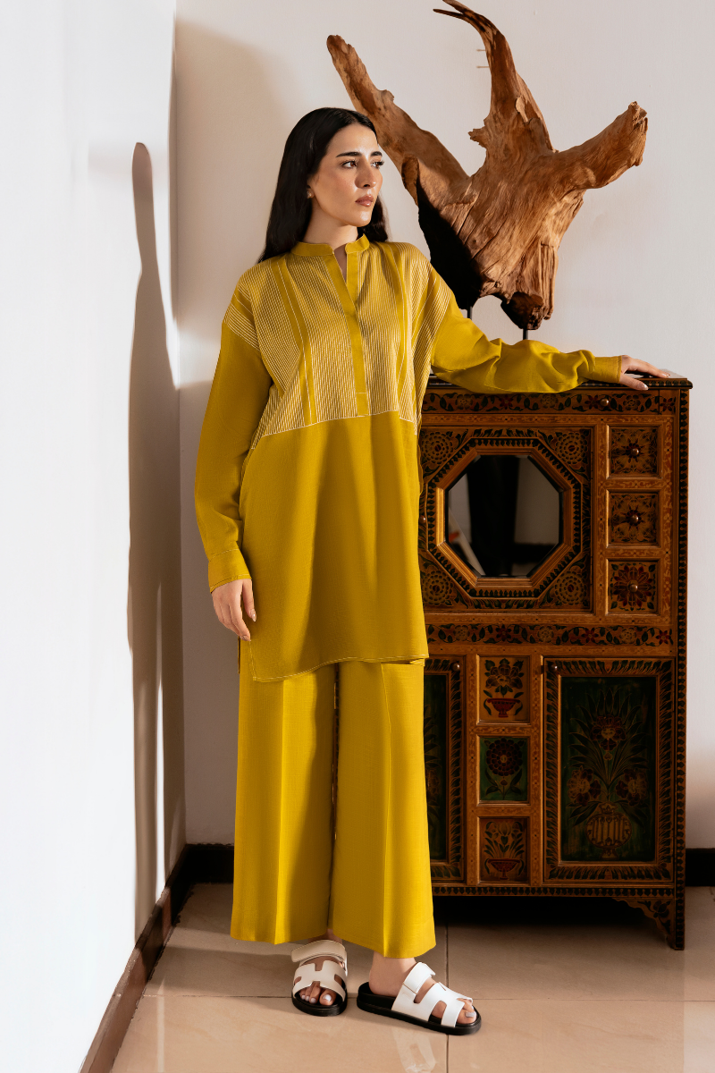 Lime Green Linen Co-Ord Set