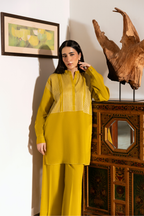 Lime Green Linen Co-Ord Set