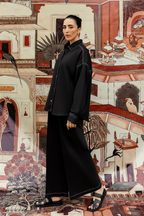 Black Linen Co-Ord Set