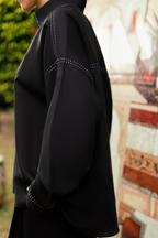 Black Linen Co-Ord Set