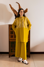 Lime Green Linen Co-Ord Set