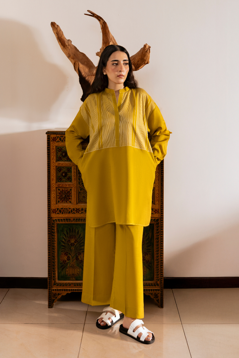 Lime Green Linen Co-Ord Set