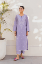LILAC EMBROIDERED LAWN SET