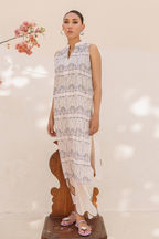 PEACH EMBROIDERED LAWN SET