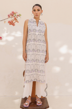 PEACH EMBROIDERED LAWN SET
